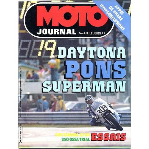 Moto Journal N° 451 : Daytona Pons Superman