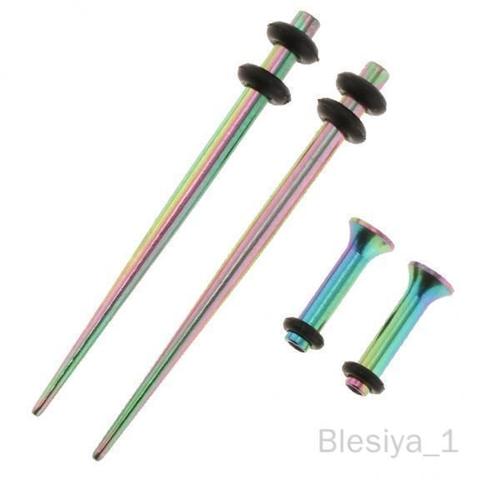 Blesiya 5 X 5-6pack 4pcs Extenseur D'oreille Jauge D'étirement Tunnel Plug Civière Piercing 5 Pièces