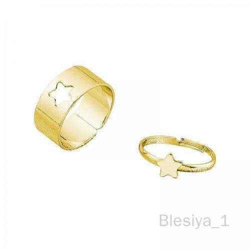 Blesiya 5 Ensemble De Bagues Assorties Pour Couples, Femmes Et Hommes, Anneau Ouvert, Cadeaux D'anniversaire Mignons, 5 À 6 Paquets 5 Pièces