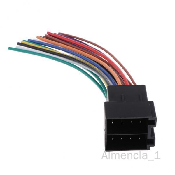 Almencla 6 Connecteur Adaptateur De Faisceau De Câbles De Câblage Radio Iso Mâle Universel Pour Voiture, Paquet De 4 À 6 6 Pièces