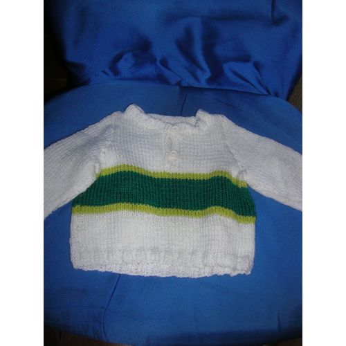 Pull Fait Main 0/3 Mois