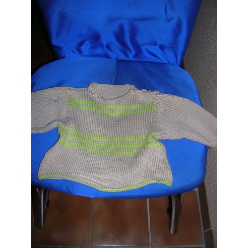 Pull Fait Main 3/6 Mois