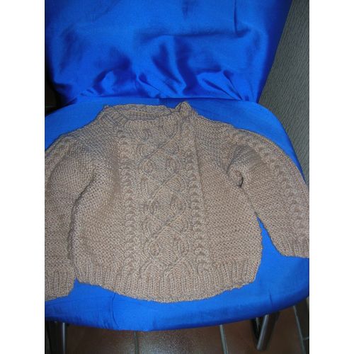 Pull Fait Main 6/12 Mois