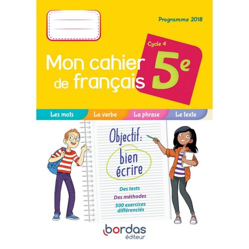 Mon Cahier De Français 5e