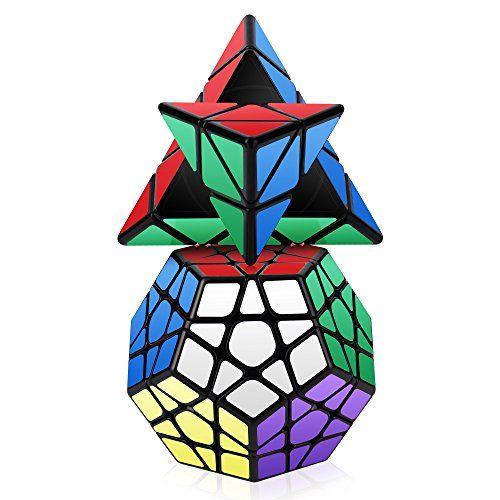 Roxenda Speed Cube Set Magic Cube Set Of Pyramid Megaminx Cube Smooth Triangle Pentagon Cube