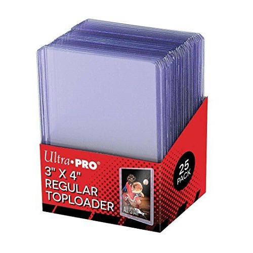 Ultra Pro 25 3 X 4 Top Loader Card Holder For Baseball Football Basketball Hockey Golf Single Sports Cards Top Loads - Sportcards Card Collecting Supplies