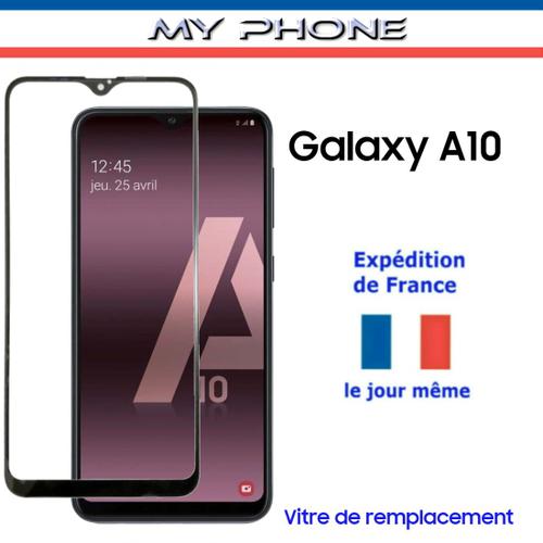 Pour Samsung Galaxy A10 Verre Noir Avant Écran Réparation Remplacement - Vitre Rechange Sm-A105f