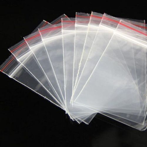 Xm Sacs Transparents En Plastique Bijoux Fermeture Éclair Fermeture Éclair Fermeture Éclair Plastique Refermable Poly Épaisseur 100 Mm