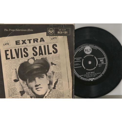 Elvis Presley Sails Ep 1959 Angleterre Rcx 131 Black Label Noir