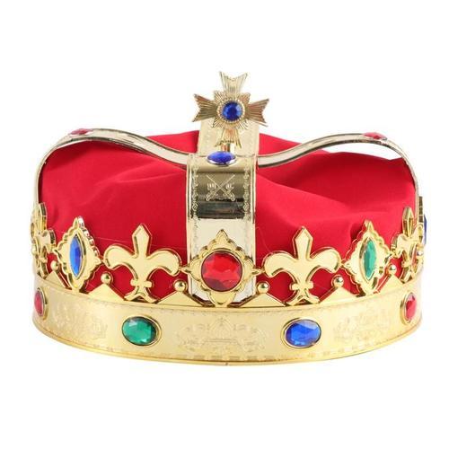 Xm Royal Bijoux Rois Couronne Chapeau Fête Accessoire Chapeau Carnaval Fête Faveurs Fête Décoration Fournitures A4