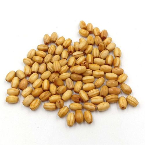 Xm 100 Pièces Perles En Bois Bricolage Entretoise Forme Orale Boutons Bois Bricolage Artisanat Pour La Fabrication De Bijoux Enfants Vêtements Ornements Fournitures A3