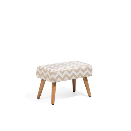 Repose-Pied Takoma Beige Coton