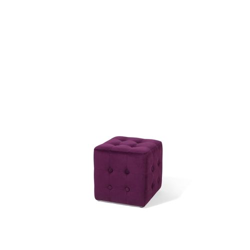 Pouf Violet Foncé 30 X 30 Cm Wisconsin