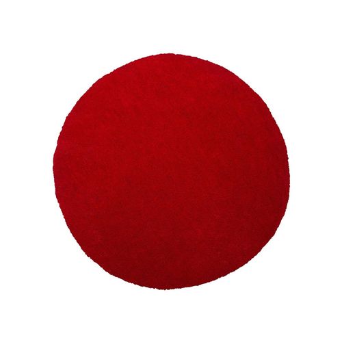 Tapis Rond En Tissu Rouge Demre