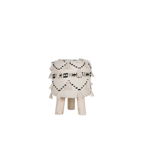 Repose-Pied Thondi Beige Coton