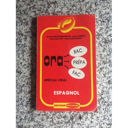 Ora Espagnol Editions Desvigne