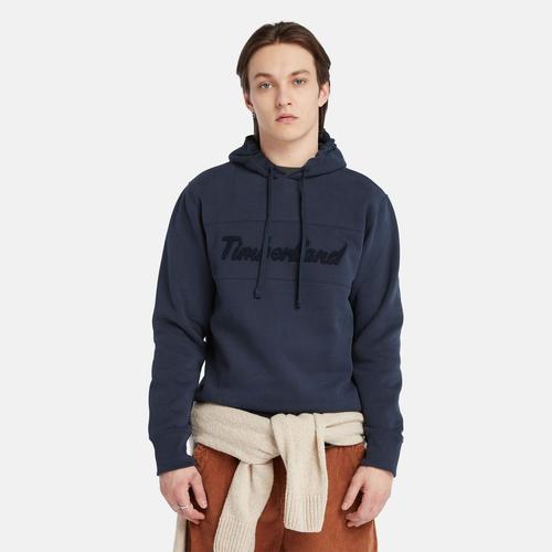 Timberland Sweat À Capuche Cursive Pour Homme Bleu Marine