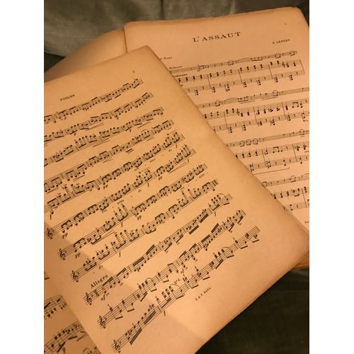 A. Lefort L'assaut Fantaisie Pour Violon Et Piano Partition Éditions Durand