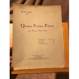 René Rabey Fleurs de Lys 4 petites pièces pour piano partition éditions Durand 