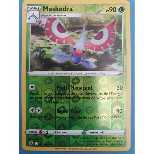 Pokemon Carte Française Maskadra Reverse 11/192 Clash Des Rebelles