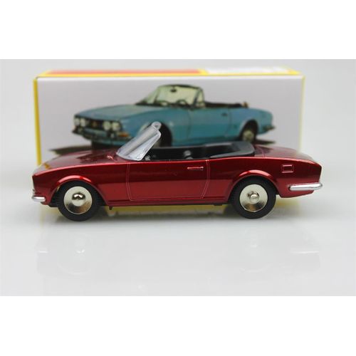 Dinky Toys 1423 - Peugeot 504 Cabriolet Rouge Métal Foncé 1:43-Atlas