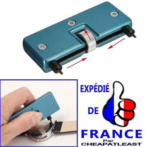 Outil ouverture montres à Boîtier à fond / couvercle vissé - clé pour ouvrir réparation montre (automatique) ou remplacement pile (quartz) horlogerie