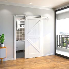 8FT Quincaillerie de Double Porte Coulissante Rail de Porte Coulissante Suspendu Piste de Porte Coulissante Poulie /à Cha/îne pour Placard Armoire Grange