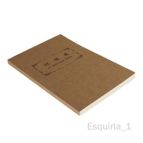 Esquirla Livre De Comptes 4xa5, Journal Ligné, Jaune, 100 Feuilles/200 Pages, Couverture En Cuir Pu 4 Pièces