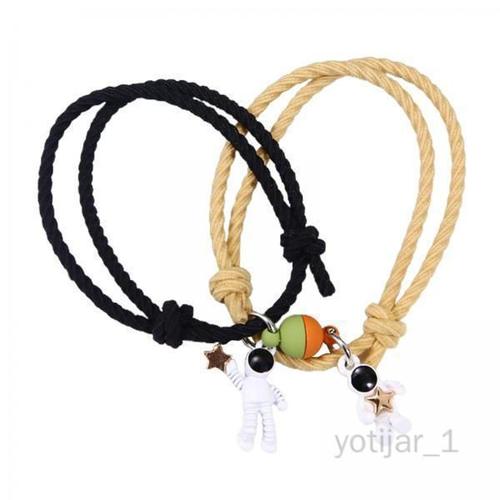 Yotijar 4 Bracelet D'astronaute Magnétique Pour Couple, Lot De 4 À 6 Pièces, 2 Pièces, Pour Couple, Saint-Valentin 4 Pièces