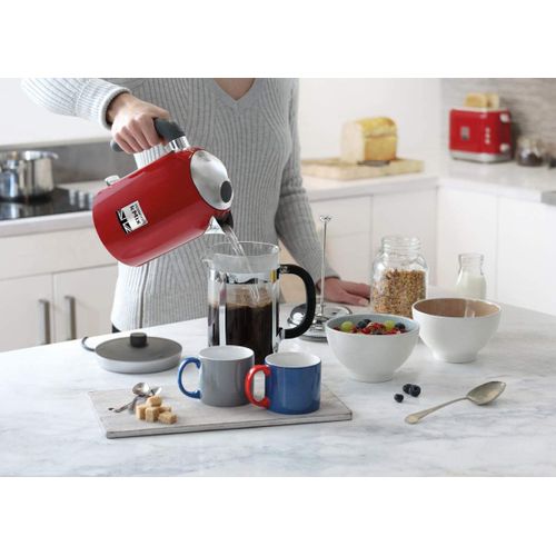 Bouilloire Électrique De 1l Sans Fil 2200w Rouge