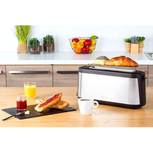 Grille Pain Avec 1 Fente 1000w Gris Noir