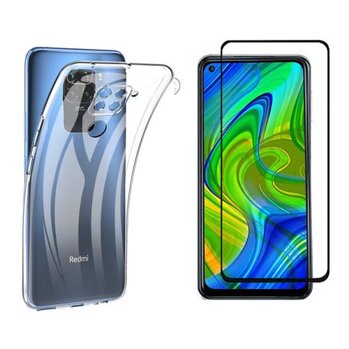 Protection Intégrale 360 Degres Xiaomi Redmi Note 9 : Coque Gel De Protection En Tpu Invisible Arrière Transparente Et Protection Écran Full Cover Noir New Redmi Note 9 - Accessoires Pochette Case