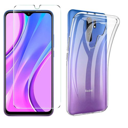 Protection Intégrale 360 Degres Xiaomi Redmi 9 : Coque Gel De Protection En Tpu Invisible Arrière Transparente Et Protection Écran Classique Nouveau Redmi 9 - Accessoires Pochette Case