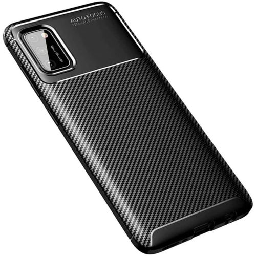 Coque Brossée Noire Pour Samsung Galaxy A41 New Carbon Fiber Antichoc