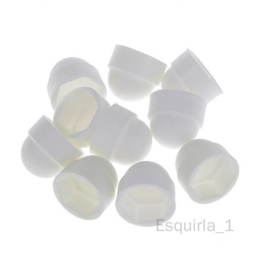 Esquirla 4 x 4-10pack 10 Pièces M10 Blanc Dôme Boulon écrou Capuchons De Protection Couvercle Vis Hexagonales 4 pièces