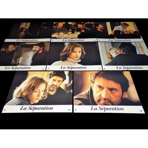 La Séparation : Jeu Prestige De 8 Photos D'exploitation Cinématographique - Format 30x40,5 Cm - De Christian Vincent Avec Isabelle Huppert, Daniel Auteuil, Jérôme Deschamps, Karin Viard - 1994 #