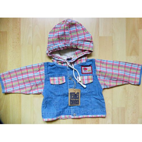 Veste Blouson En Jean Bébé 6 Mois Mixte Neuve