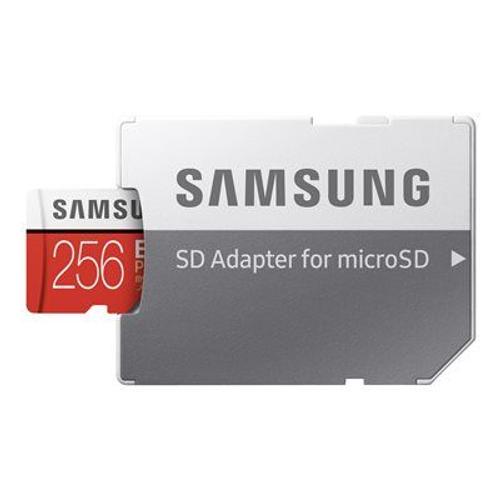Samsung EVO Plus MB-MC256HA - Carte mémoire flash (adaptateur microSDXC vers SD inclus(e)) - 256 Go - UHS-I U3 / Class10 - microSDXC UHS-I