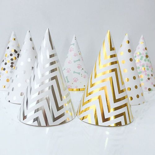 Xm Chapeaux De Réception-Cadeau Pour Bébé Chapeau Décoratif Pour Joyeux Anniversaire Chapeau Pour Anniversaire Bronzant Fourniture Pour Fête D'enfants Pour Bébé 10 Pièces/Lot