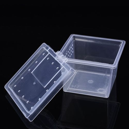 Xm Boîte À Insectes En Plastique Boîtier D'alimentation Pour Araignée Transparente De 6.8x4.5x5.5cm Conteneur De Culture De Scorpion Habitat De Terrarium
