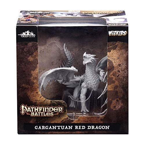 Wizkids Pathfinder Battles Deep Cuts Unpainted Miniatures Gargantuan Red Dragon