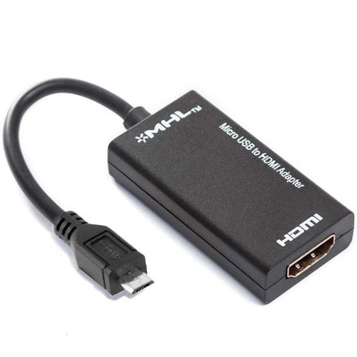 XM Adaptateur Micro USB MHL Standard Vers Sortie HDMI Femelle 5Pin 5 Pin Noir pour Huawei Sony Motorola HTC LG