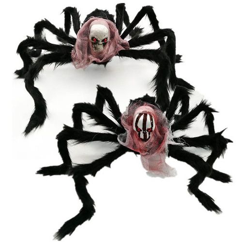 Xm Squelette D'araignée Plastique Effrayant Accessoires De Décoration D'halloween Fausse Horreur Pour La Maison Décoration De Fête D'halloween Bricolage Ag08