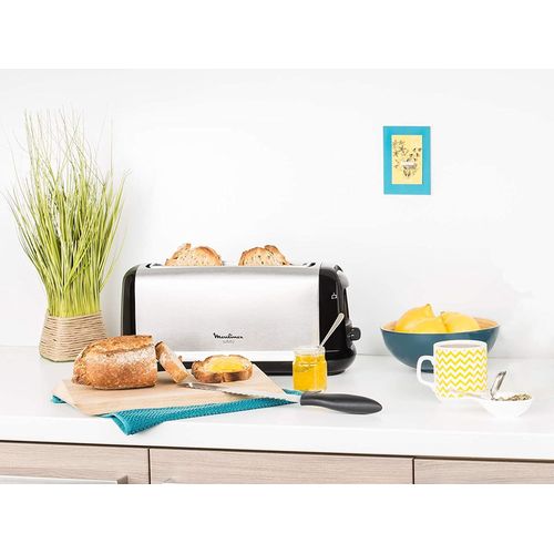 Grille Pain Avec 1 Fente 800w Gris Noir