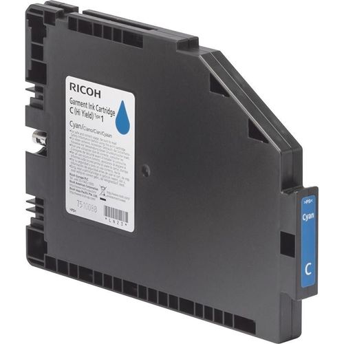 Ricoh Garment cartouche d'encre Type 1 Cyan (35 ml) pour Ri 100Textil-Direktdrucker