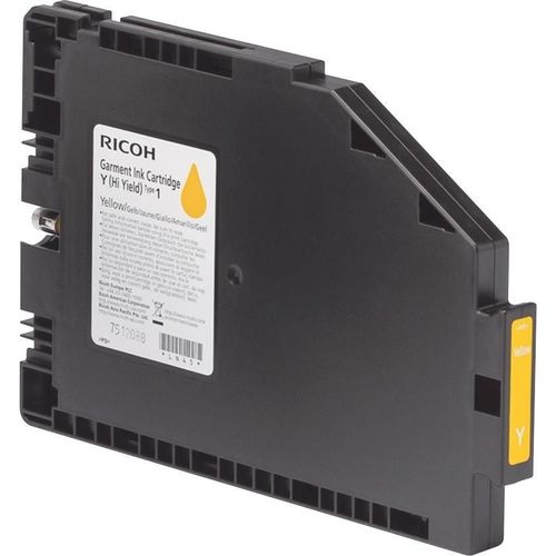 Ricoh Garment cartouche d'encre Type 1 jaune (35 ml) pour Ri 100Textil-Direktdrucker