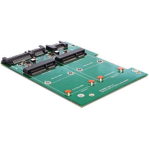 Delock Converter SATA 22 pin > mSATA - Contrôleur de stockage - mSATA - SATA 6Gb/s - SATA 6Gb/s