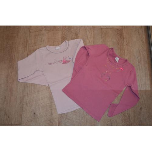 Lot De 2 T-Shirts Fille Absorba 6 Ans Ml