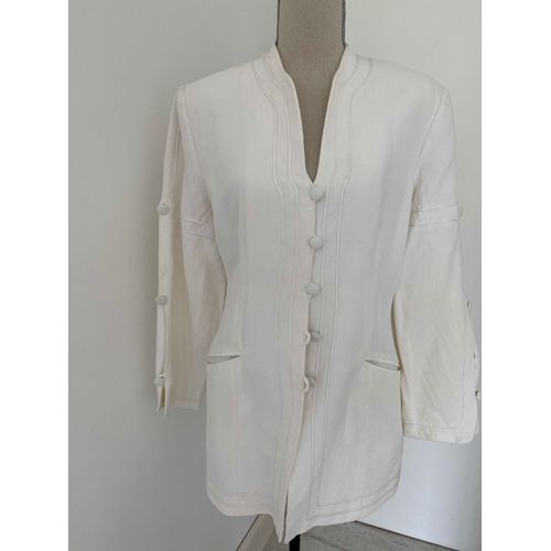 Veste Marque Zapa Taille 40/42 Blanc Lin