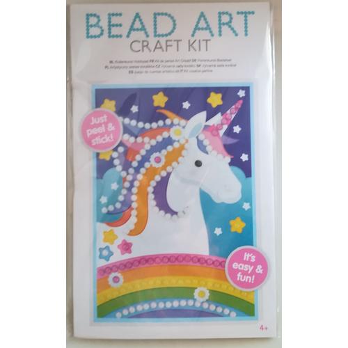 Kit Mosaique Perles Bead Art - Décoration D'un Tableau Avec Demies Perles Autocollantes